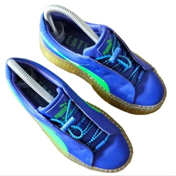 Fenty Rihanna x Puma Women's Sporty Blue Sneakers Shoes Size 6. - Picture 10 of 16